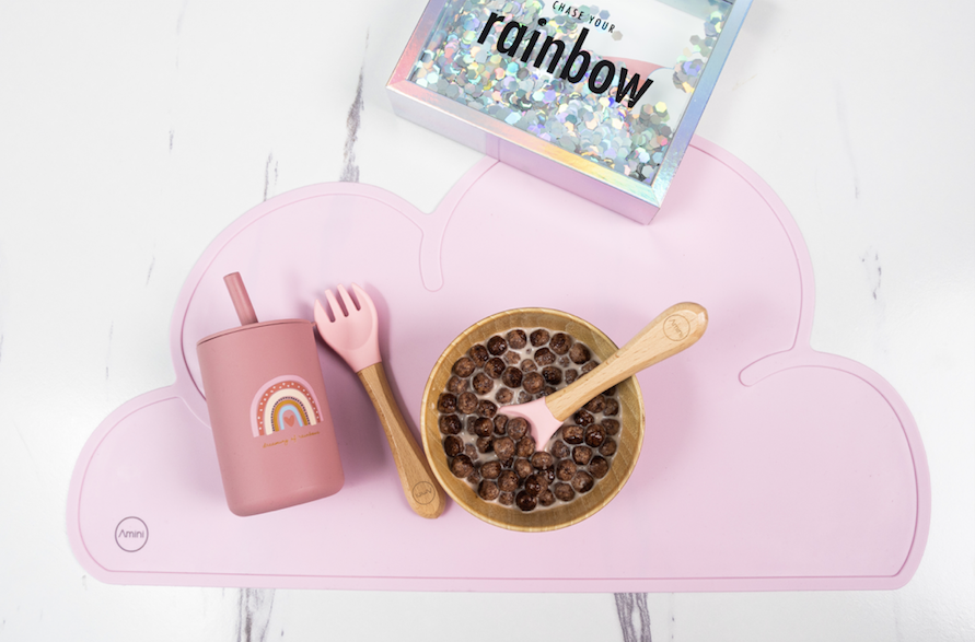 Kids Silicone Placemat Pink by Amini