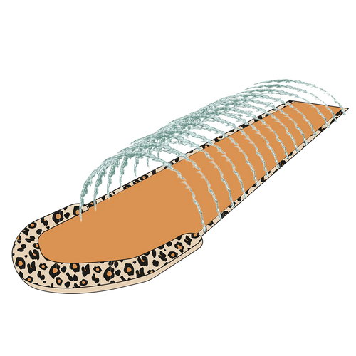 Beige Leopard Single - Sprinkler by Swim Essentials
