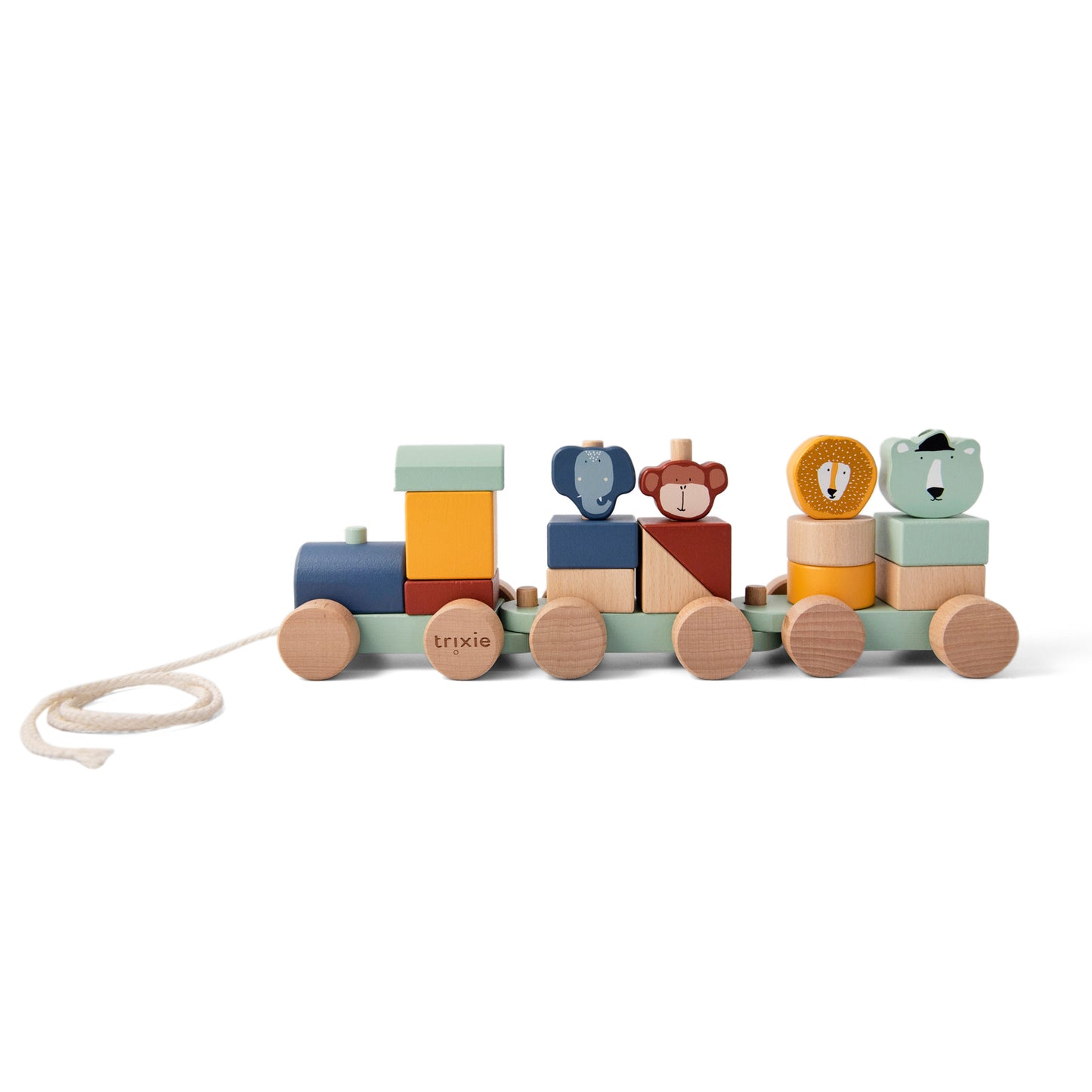 Wooden Animal Train by Trixie