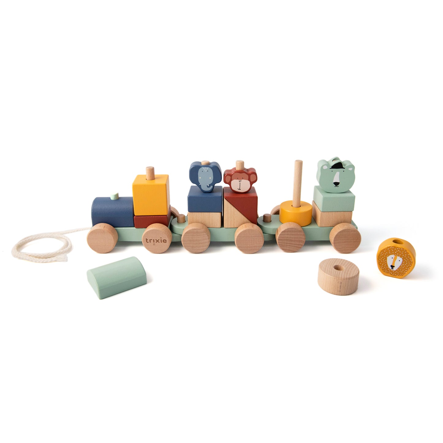 Wooden Animal Train by Trixie
