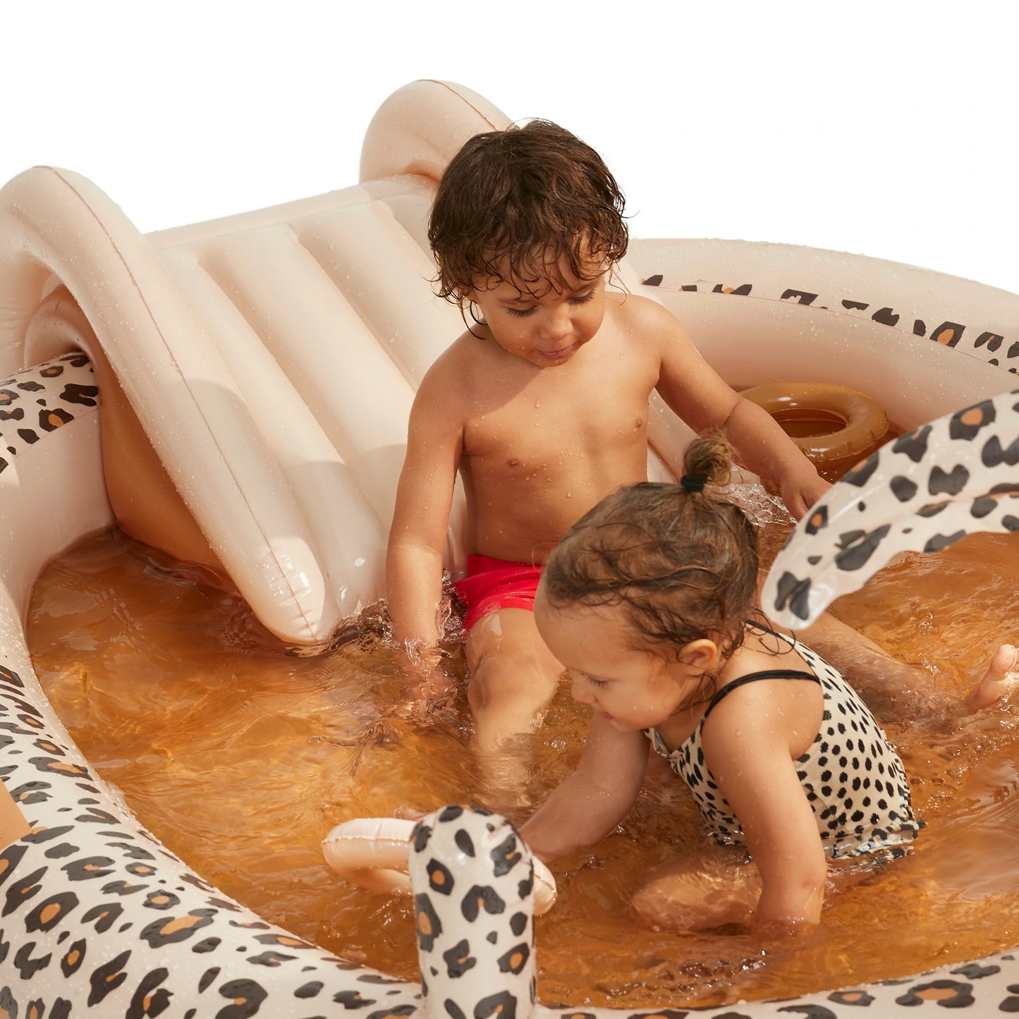 Beige Leopard Print Play Pool - By Swim Essentials
