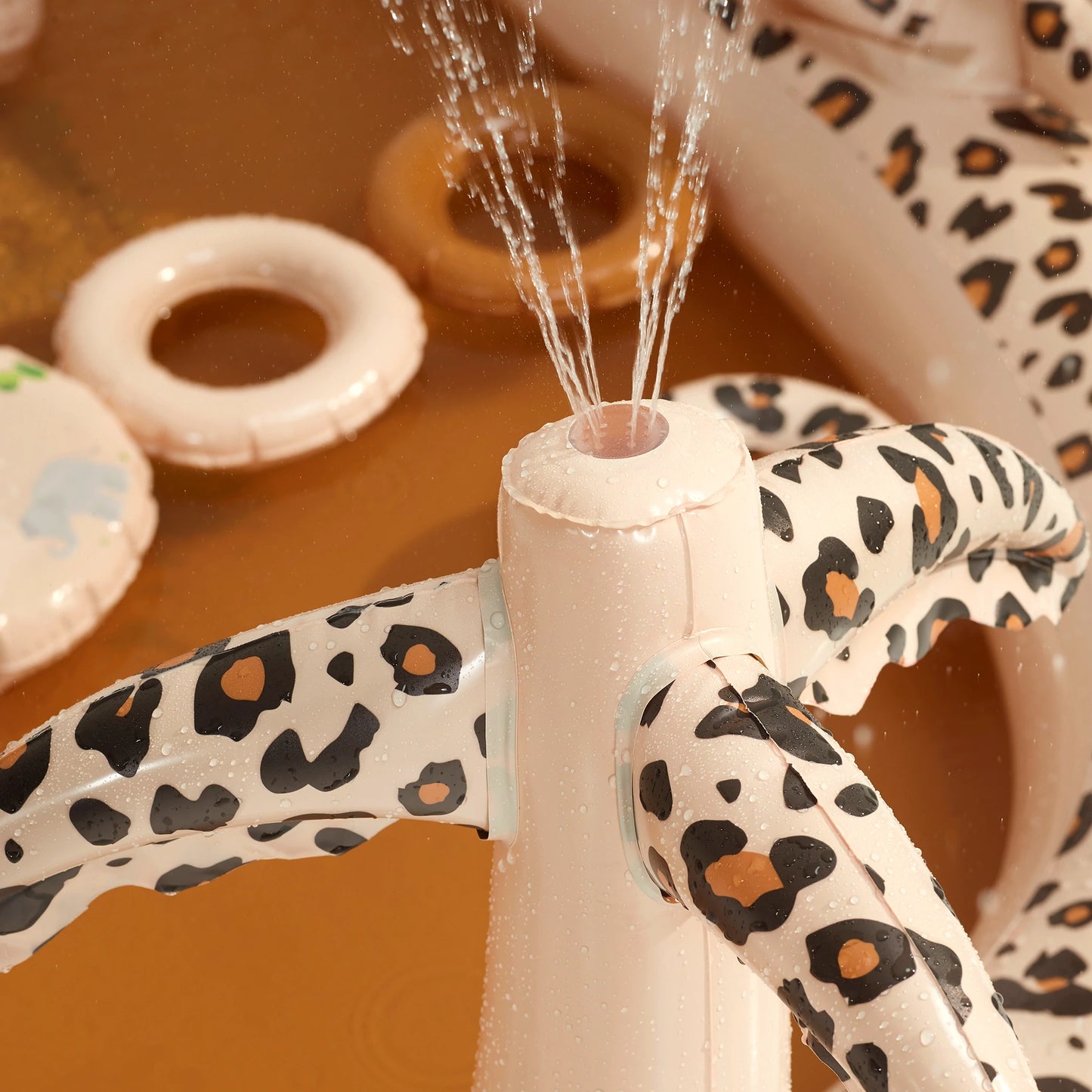 Beige Leopard Print Play Pool - By Swim Essentials