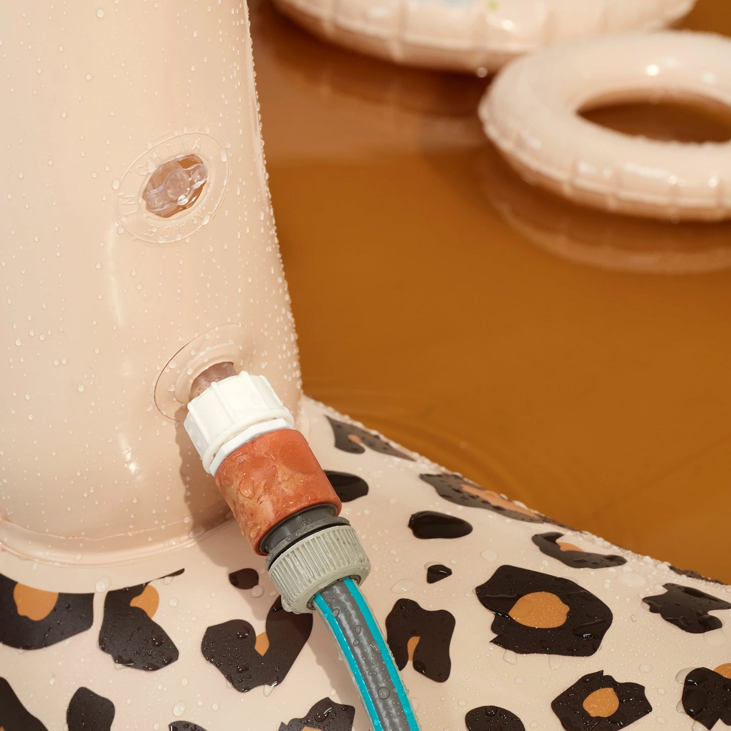 Beige Leopard Print Play Pool - By Swim Essentials