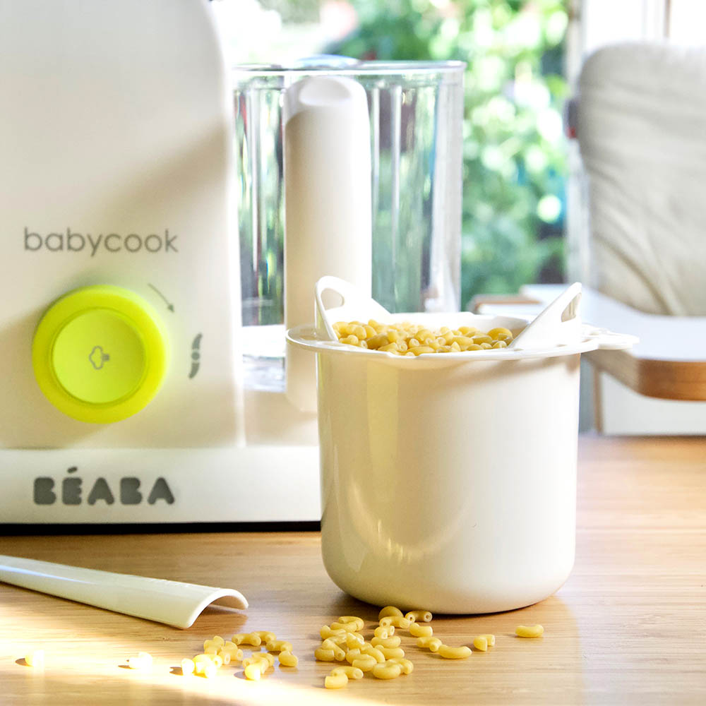 The Babycook Duo allows you to steam cook two things at once. ⁠ Doubling  the capacity in half the time ☺️ Pair it with the pasta/grain…