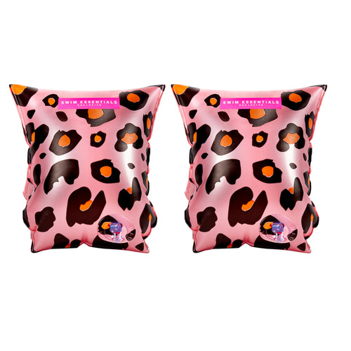 Rose Gold Leopard - Arm Bands - Kids by Swim Essentials