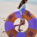 Palm Trees Purple - Swim Ring - 120 cm by Swim Essentials