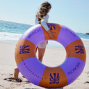 Palm Trees Purple - Swim Ring - 120 cm by Swim Essentials