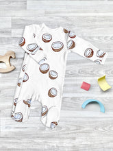 Load image into Gallery viewer, Sleepsuit sleep and Play Coconuts by MJÖLK
