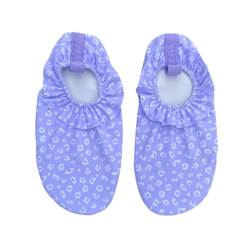 Lila Leopard - Swim Socks by Swim Essentials