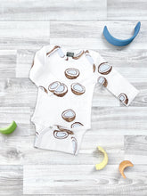 Load image into Gallery viewer, Bodysuit Coconuts with long sleeves by MJÖLK
