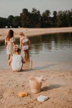 Load image into Gallery viewer, Beige Leopard Silicone Sand Bucket set by Swim Essentials
