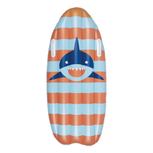 Load image into Gallery viewer, Shark Striperd Luxe inflatable Surfboard 120 cm with handles - By Swim Essentials
