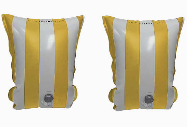 Yellow striped - Arm Bands - Kids by Swim Essentials