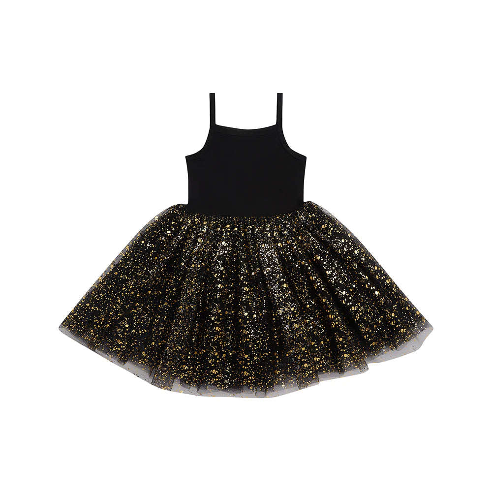 Black & Gold sparkle Dress by BOB & Blossom