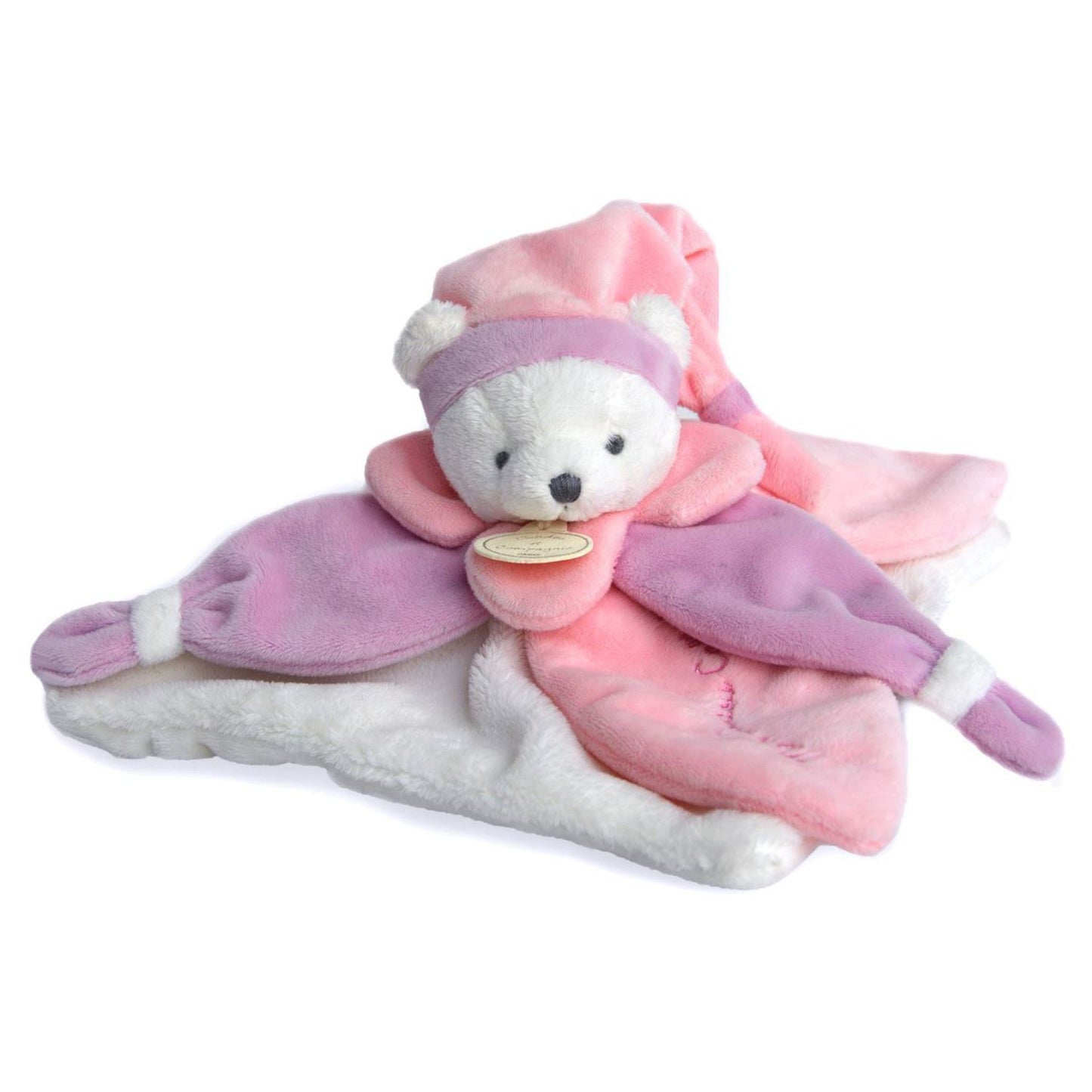 Comforter bear pink 24 cm by Doudou et Compagnie