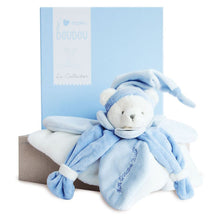 Load image into Gallery viewer, Comforter bear blue 24 cm by Doudou et Compagnie
