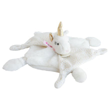 Load image into Gallery viewer, Unicorn Lucie gold comforter 22 cm by Doudou et Compagnie
