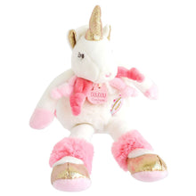 Load image into Gallery viewer, Unicorn Lucie 22 cm by Doudou et Compagnie
