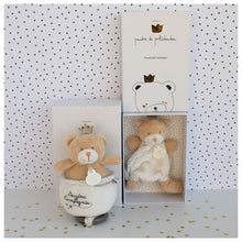 Load image into Gallery viewer, Prince bear dummy holder 15 cm by Doudou et Compagnie
