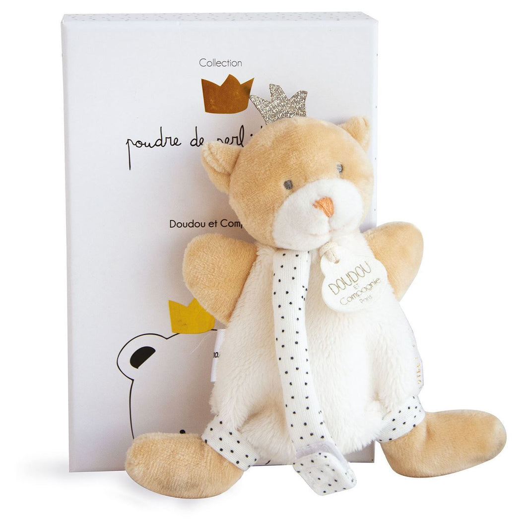 Prince bear dummy holder 15 cm by Doudou et Compagnie