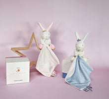 Load image into Gallery viewer, Star bunny comforting toy 10 cm pink by Doudou et Compagnie
