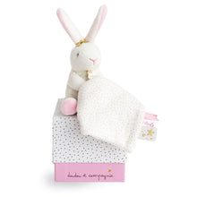 Load image into Gallery viewer, Star bunny comforting toy 10 cm pink by Doudou et Compagnie
