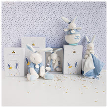 Load image into Gallery viewer, Sailor bunny comforting toy 10 cm blue by Doudou et Compagnie
