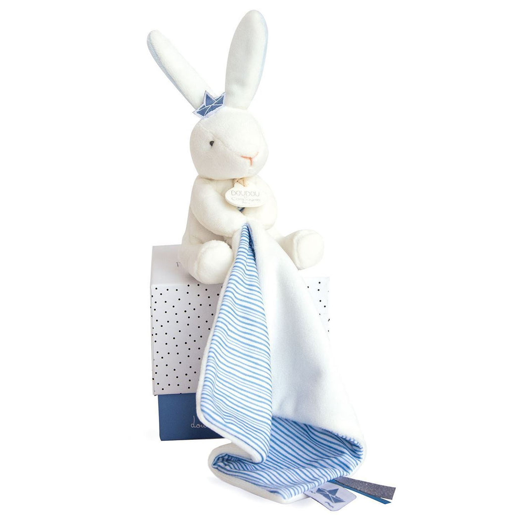 Sailor bunny comforting toy 10 cm blue by Doudou et Compagnie