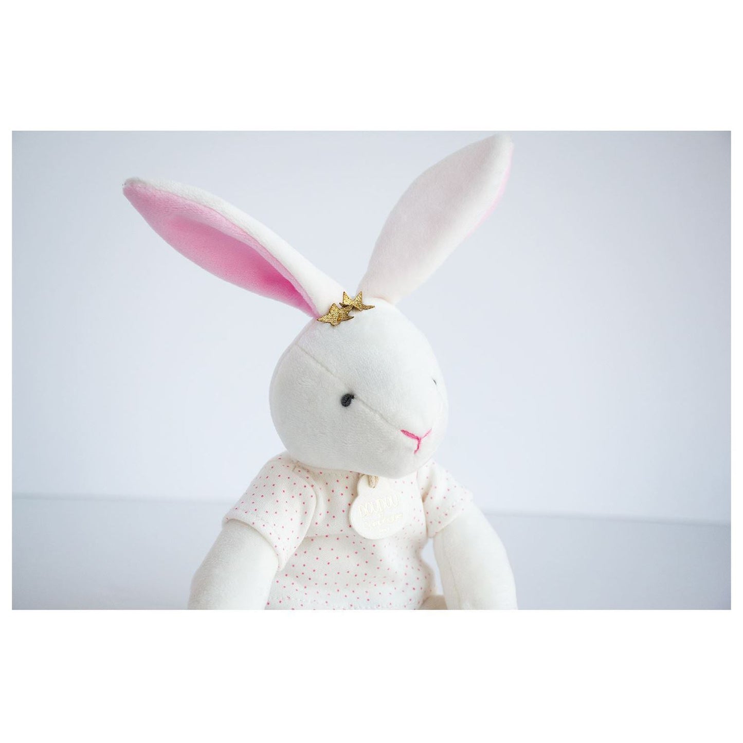 Star bunny  25 cm pink by Doudou et Compagnie