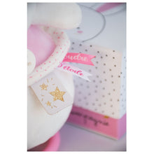Load image into Gallery viewer, Star bunny music toy pink 14 cm by Doudou et Compagnie
