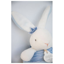 Load image into Gallery viewer, Sailor bunny music toy blue 14 cm by Doudou et Compagnie
