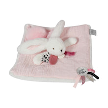 Load image into Gallery viewer, HAPPY BLUSH bunny comforter 25 cm pink by Doudou et Compagnie
