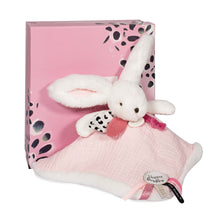Load image into Gallery viewer, HAPPY BLUSH bunny comforter 25 cm pink by Doudou et Compagnie

