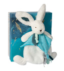 HAPPY POP bunny comforter 25 cm blue by Doudou et Compagnie