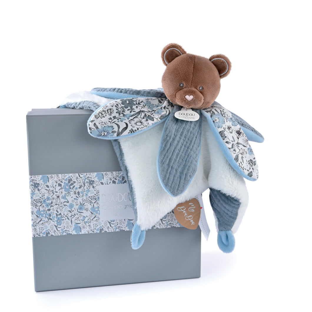 Bohemian collection - Bear comforter  24 cm by Doudou et Compagnie