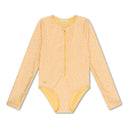 Florish Yellow - Swimsuit Girls Long Sleeves by Swim Essentials
