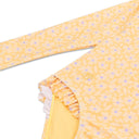 Florish Yellow - Swimsuit Girls Long Sleeves by Swim Essentials