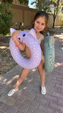 Lila leopard Animal - Swim Ring - 55 cm by Swim Essentials