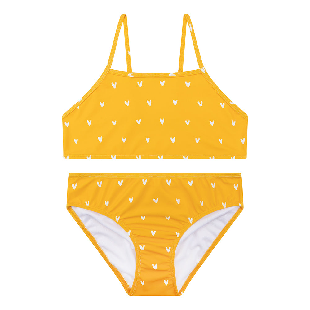 Orange heart print Bikini swimsuit by Swim Essentials