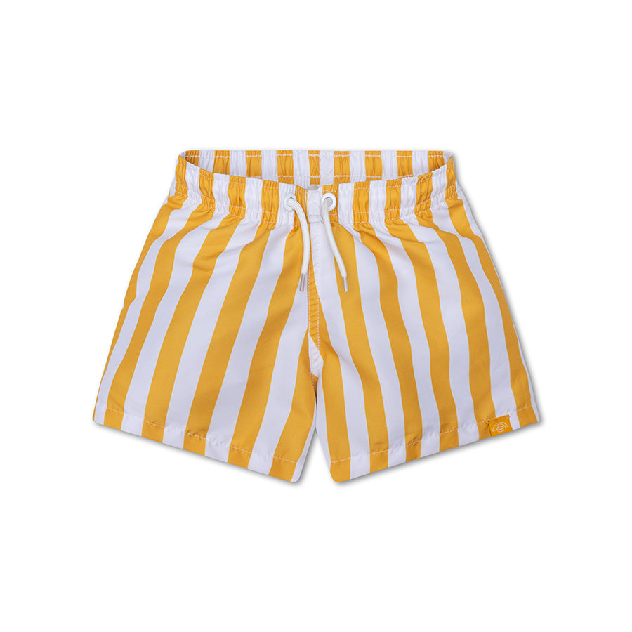 Yellow Striped - Swim Shorts by Swim Essentials