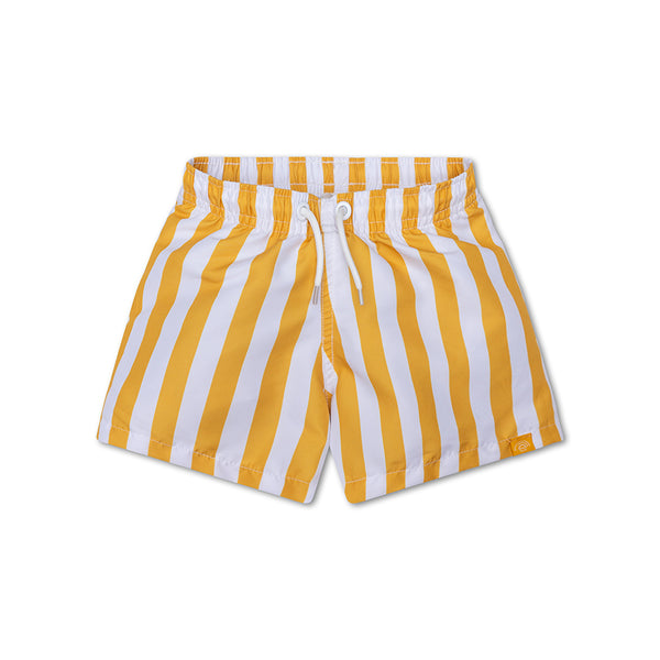 Yellow Striped - Swim Shorts by Swim Essentials