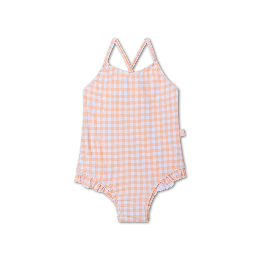 Apricot Orange print Swimsuit by Swim Essentials