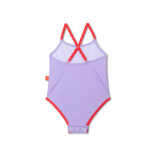 Load image into Gallery viewer, Purple print Swimsuit by Swim Essentials
