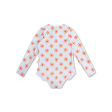 Load image into Gallery viewer, Flower Hearts print Swimsuit girl long sleeves by Swim Essentials

