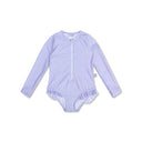 Lila leopard - Swimsuit Girls Long Sleeves by Swim Essentials