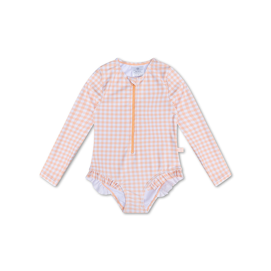 Apricot Orange - Swimsuit Girls Long Sleeves by Swim Essentials