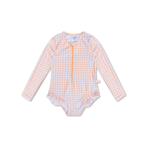 Apricot Orange - Swimsuit Girls Long Sleeves by Swim Essentials