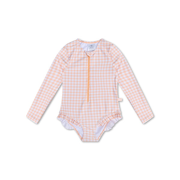 Apricot Orange - Swimsuit Girls Long Sleeves by Swim Essentials