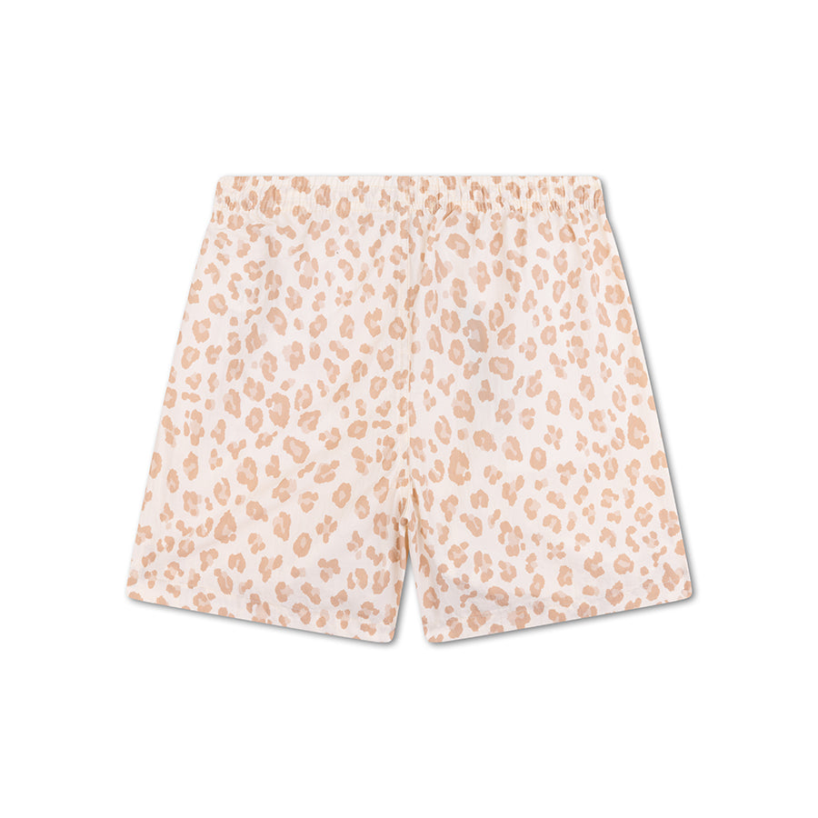 Beige Leopard Girl shorts by Swim Essentials