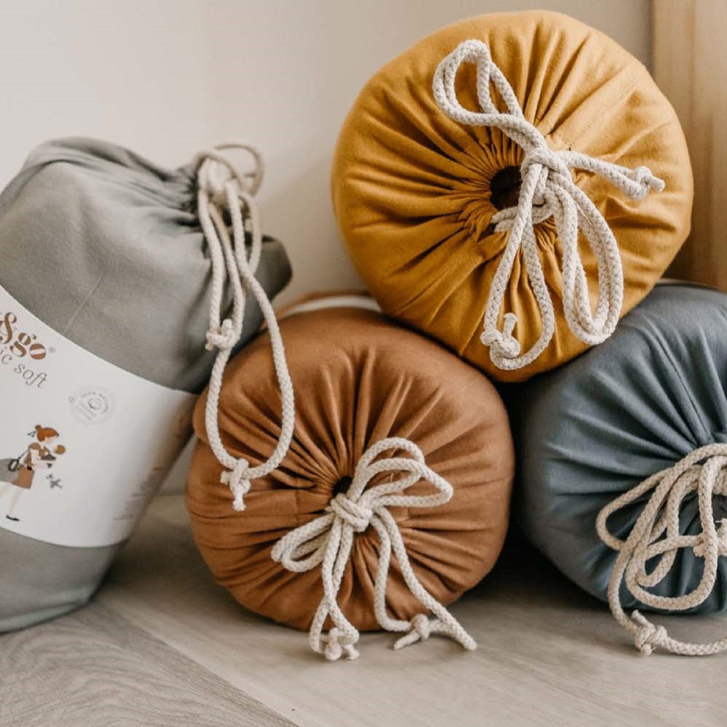 Organic Soft Baby Play Mat and Storage Bag – Tawny Brown by Play and Go